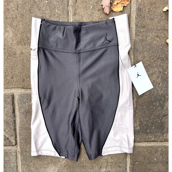 Nike Jordan Pants - NWT Nike Jordan tight fit gray workout bike shorts size small